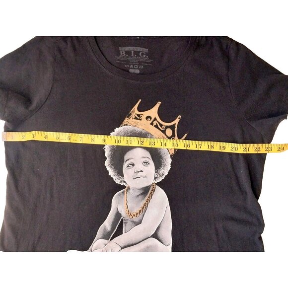 The Notorious B.I.G. Biggie Smalls Women's T-Shirt Black 2XL - Picture 4 of 5